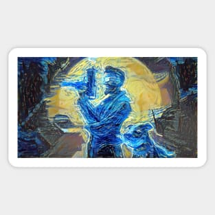 Postal 4 No Regerts Starry Night Sticker